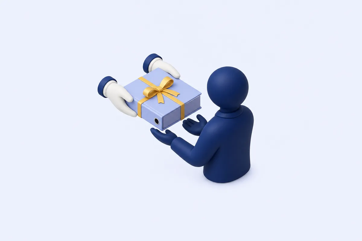 Illustration: executor receiving an organised estate file